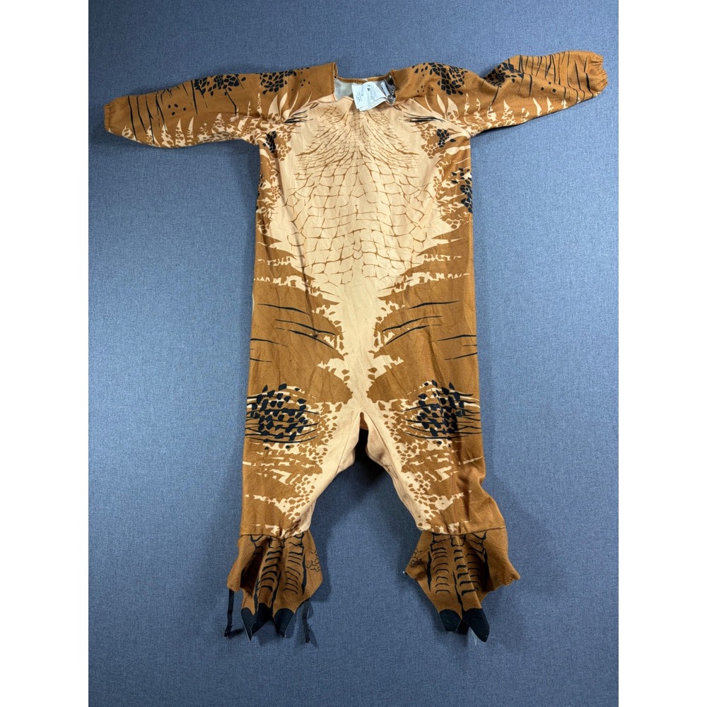 Jurassic World T-Rex Dinosaur Costume Rubies Toddler 2T Brown Jumpsuit with Tail